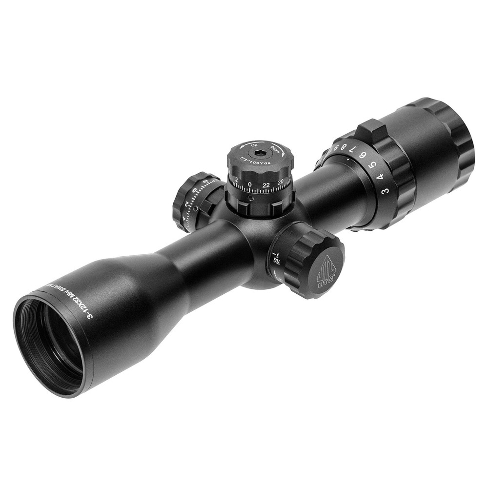 Leapers UTG 1 BugBuster 3-12×32 Scope 1 inch Tube Mil Dot Reticle QD Rings