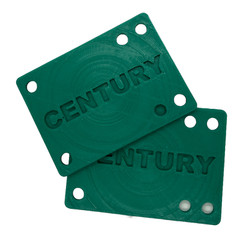 Century Skateboard Riser Pads 1/8 in – Universal (old & new school) Color Choice