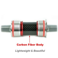 OMNI Racer ISO Square Taper Steel Bottom Bracket Centaur Veloce Mirage: 68x115mm