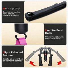 Twister Arm Exerciser Adjustable 22-440lbs 3 in 1 Hydraulic Power Chest Workout