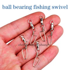 20Pcs Ball Bearing Fishing Swivels Snap Coastlock Fishing Line Connector17-330lb