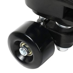 Womens Roller Skates Light Up Wheels, Artificial Leather Adjustable Double Ro…