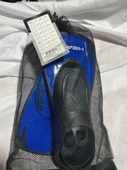 HEAD Energy Adult Training Swim Fins Blue/Black Snorkel Flippers Sz 3.5-12