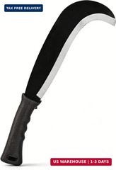Small Machete Sickle Tool, 13.5-Inch Garden Knife with Curved Blade for Weeding,